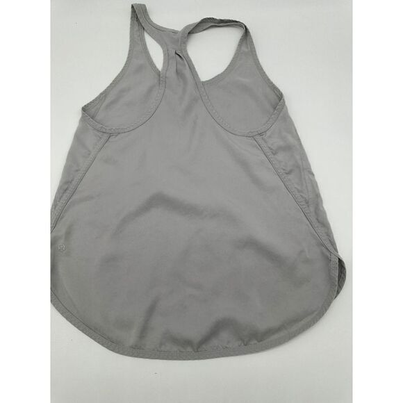 Lululemon Top Active Wear Top for Women Racerback Sz 4 Gray EUC - Picture 4 of 7